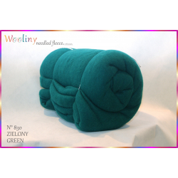 WOOLINY needled fleece - ZIELONY_830